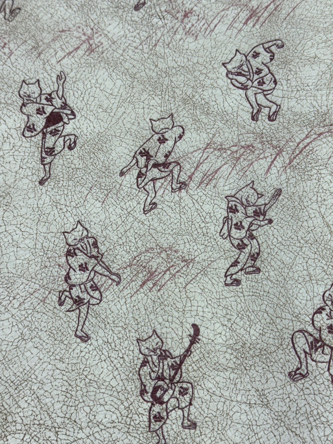 HARE CATS INAHO-CRACK leather pattern