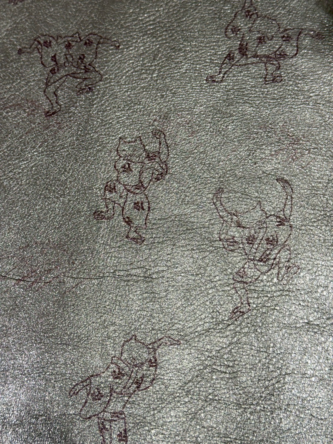 HARE CATS INAHO-HAKU leather pattern