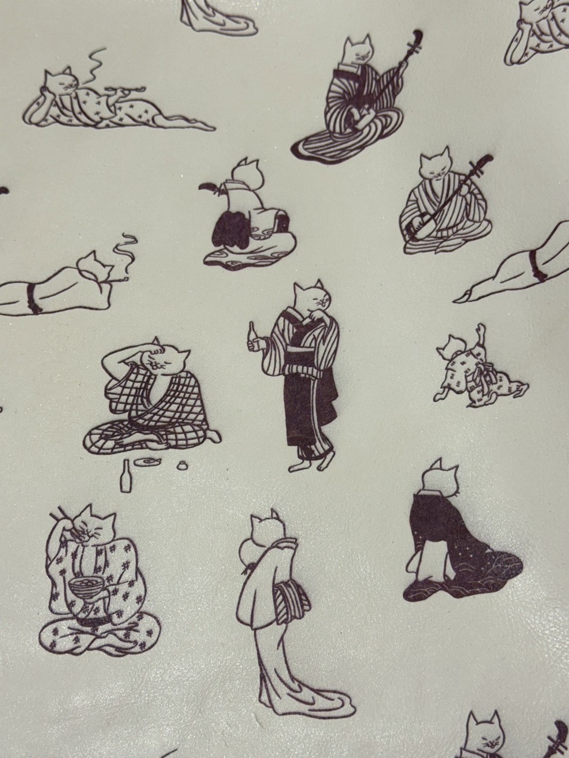 KE CATS 1 leather pattern